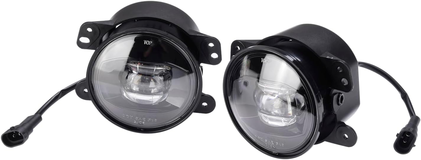 SIEMID New Generation Led Fog Lights Lamp Retrofit and Upgraded For Jeep Wrangler Grand Cherokee Renegade Dodge Journey Charger Magnum 2002 2003 2004 2005 2006 2007 2008 2009 2010 2011 2012 2013 – Bild 8