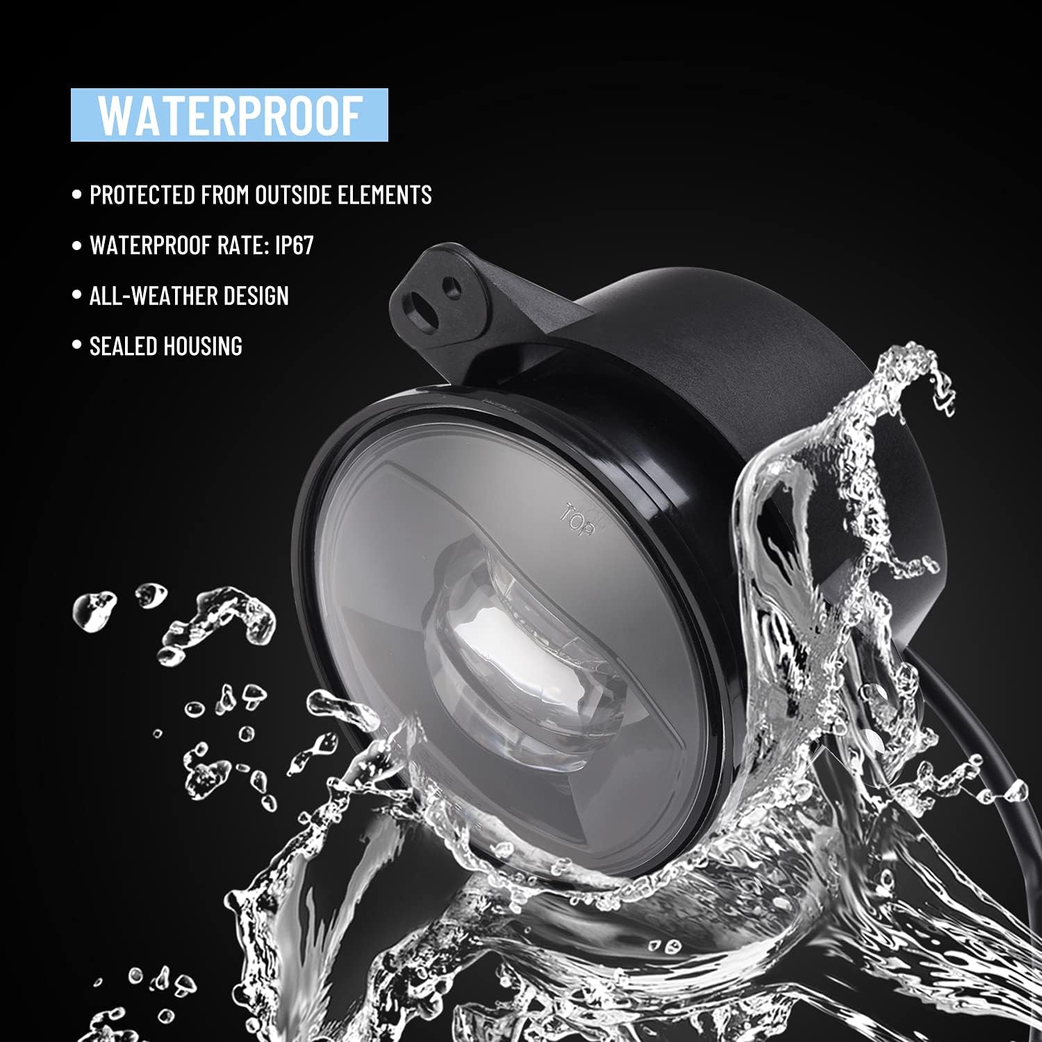 SIEMID New Generation Led Fog Lights Lamp Retrofit and Upgraded For Jeep Wrangler Grand Cherokee Renegade Dodge Journey Charger Magnum 2002 2003 2004 2005 2006 2007 2008 2009 2010 2011 2012 2013 – Bild 7